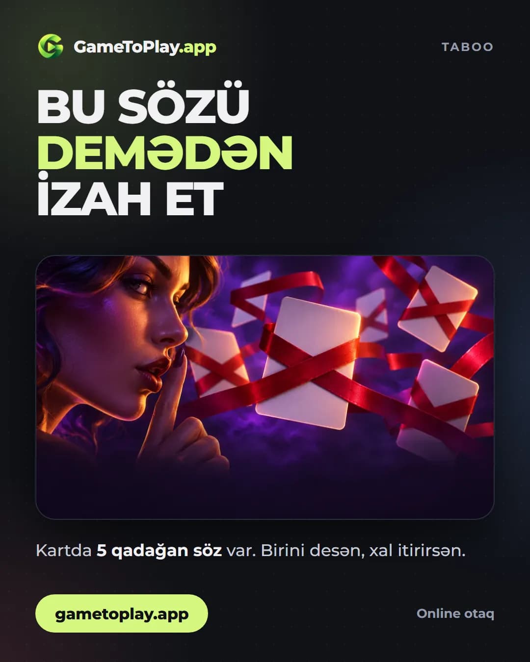 GameToPlay: Bu sözü deməden izah et