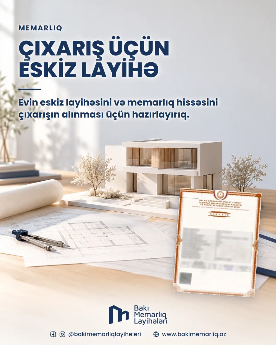 Bakı Memarlıq Layihələri: Çıxarış üçün eskiz layihə